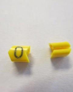 Cable noticeable clip 02-3 yellow/black 0   diameter 1.3-3.0